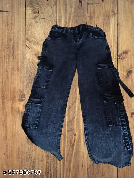 Dark Blue Cargo Jeans